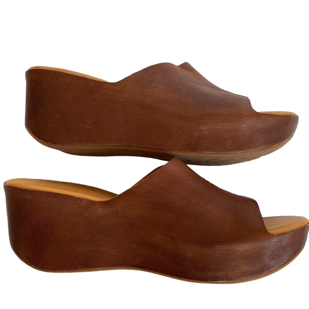 Kork-Ease Open Toe, Open Back Wedge In Size 39/8 … - image 6